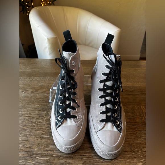 Converse Chuck 70 High Top Sneakers Light Grey Canvas Unisex Men 9 / Women 11 - Picture 2 of 10